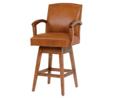 American Made Leather Swivel Barstool Metro 1730sb