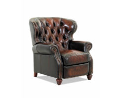 American Made Tufted Leather Recliner