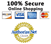 Credit cards secured with Authorize.net