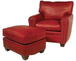 Classic Leather Bowden Chair 11326 at LeatherFurniture-USA.com