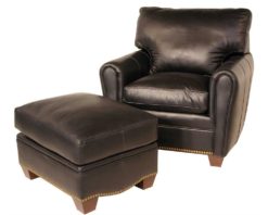 Classic Leather Bowden Chair 11326 at LeatherFurniture-USA.com