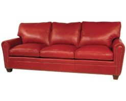 Classic Leather Bowden Sofa 11328 at LeatherFurniture-USA.com