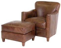 Classic Leather Card Room Club Chair 117796