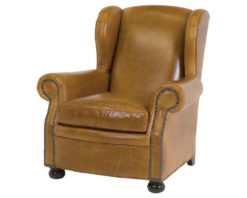 Classic Leather Cigar Lounge Chair 117761