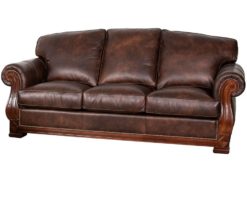 Classic Leather Edwards Chair 531 leather Lumina Moscato small Old Copper wood Russet M2