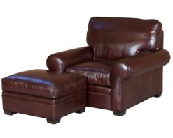 Classic Leather Library Chair 11516 at LeatherFurniture-USA.com