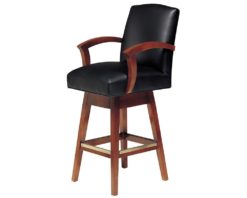 Classic Leather Metro Swivel Barstool 7130SB at LeatherFurniture-USA.com