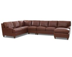 Comfort Design Joel Sectional leather Durango Acorn