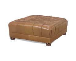 Leathercraft 163 Ainsley Leather Cocktail Ottoman