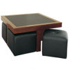 Classic Leather Dumont Table and Ottoman 5700
