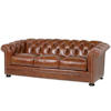 Classic Leather Montclaire Tufted Leather Sofa 1384